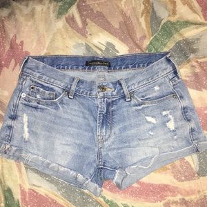 5 FOR $25 - Abercrombie light wash jean shorts